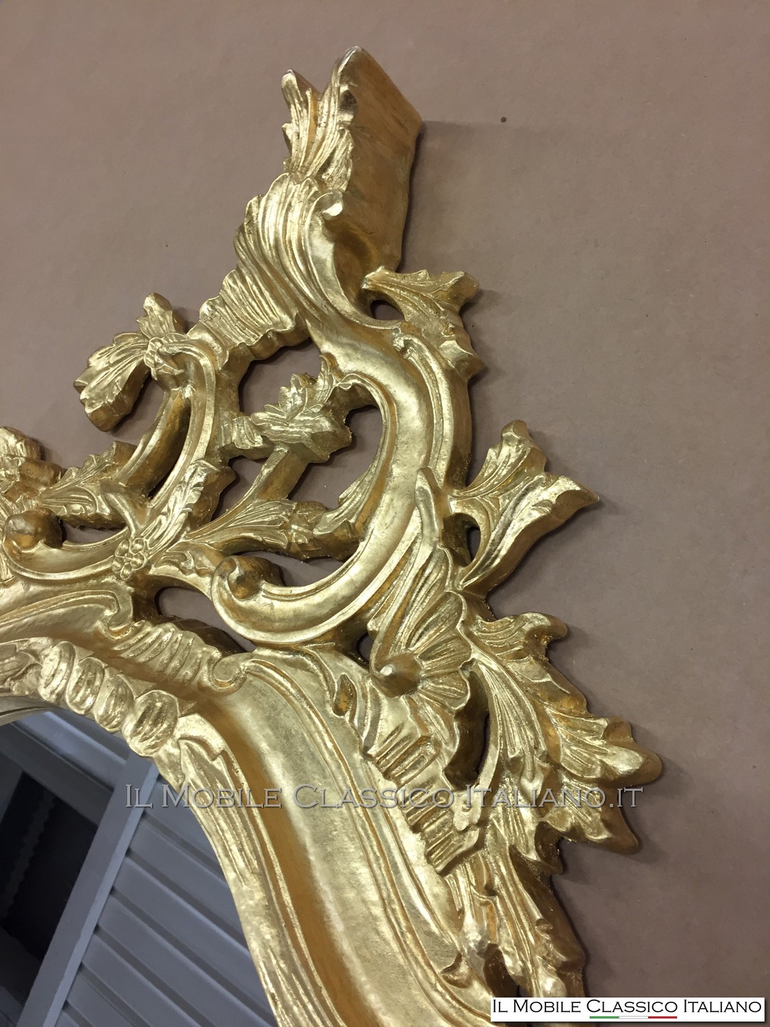 specchiera barocca rettangolare personalizzata